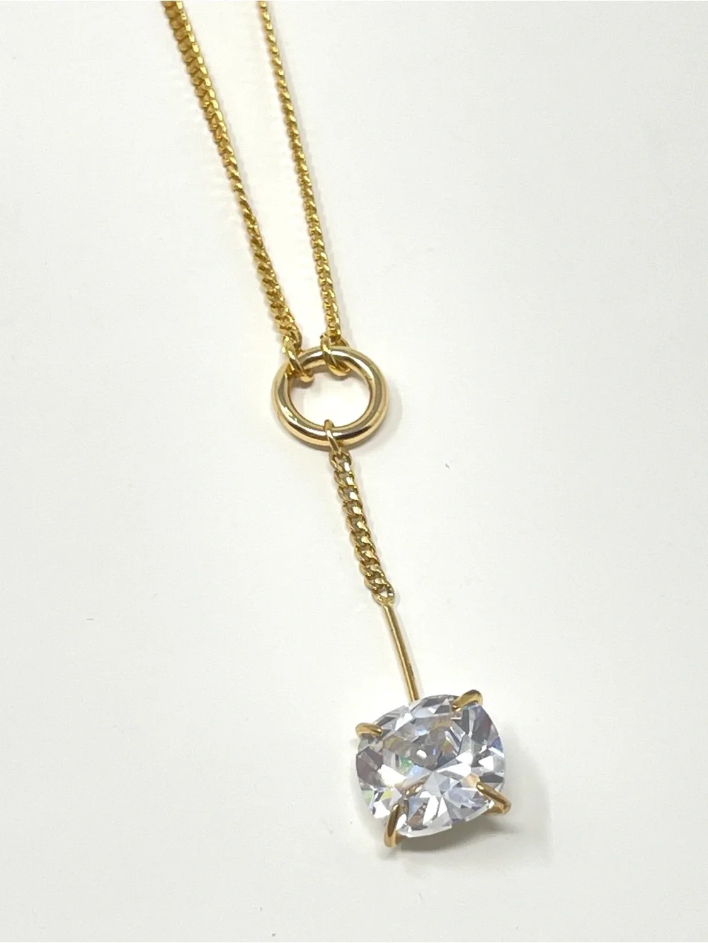 New Anthropologie x Serefina Isabel Lariat Necklace Gold
